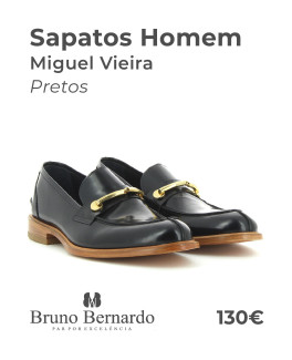 Sapatos Homem Miguel Vieira Pretos